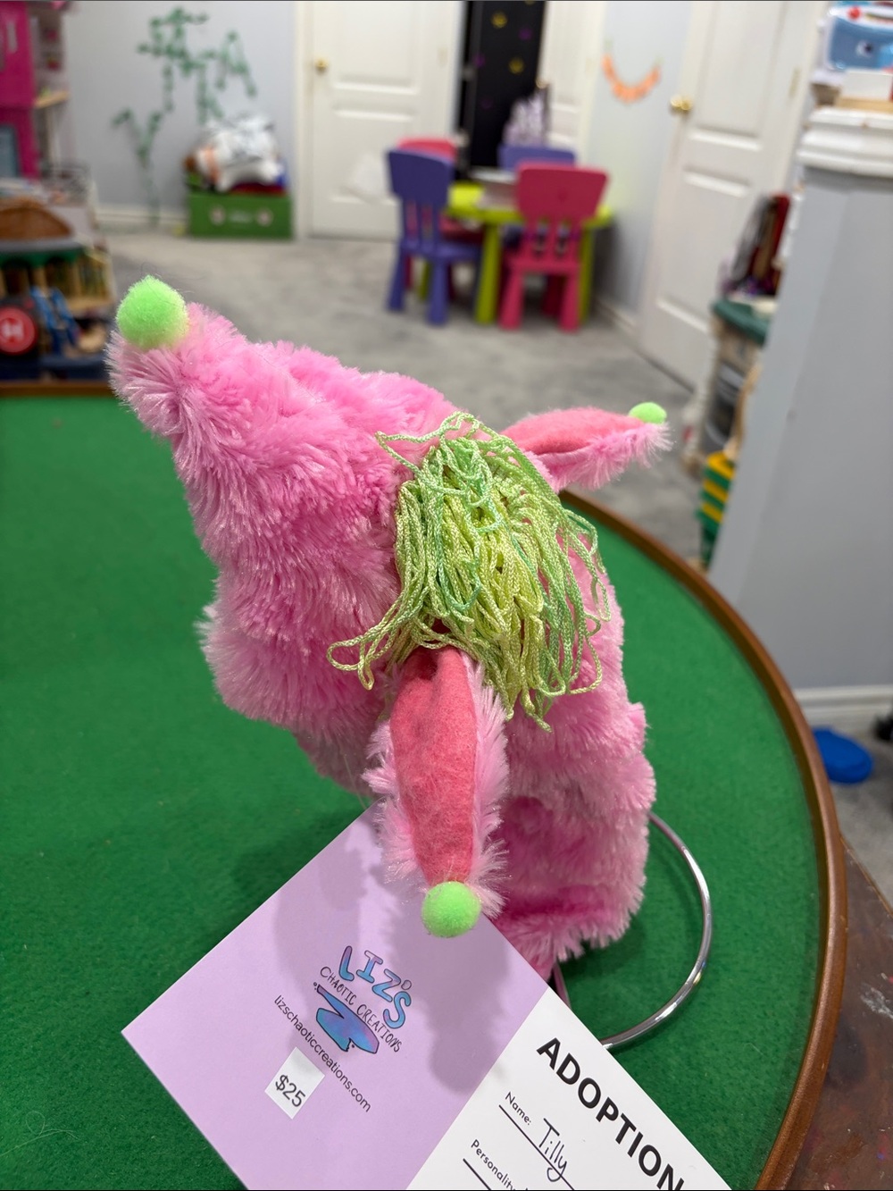 Handmade pink puppet - Picture 2 of 3